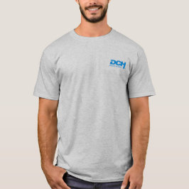 Camiseta Cinza básica - Logotipo azul DCH