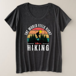 Camiseta Cinza Black Retro Vintage Hiking Mountain Camping