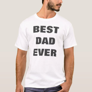 Camiseta Cinza Branco Melhor Pai Alguma Vez Ditos Engraçado