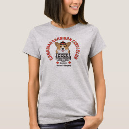 Camiseta Cinza canadense Cardigan Corgi Club