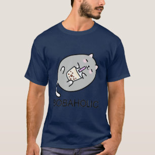 Camiseta Cinza Chubby Boba Cat precisa de mais Boba 1