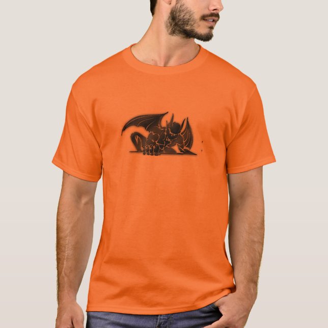 Camiseta Cinza da gárgula (Frente)