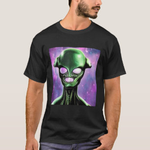 Camiseta cinza de área UAP 51 de OVNI alienígena fora deste
