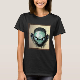Camiseta cinza de área UAP 51 de OVNI alienígena fora deste