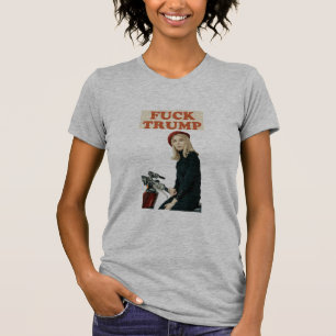 Camiseta Cinza de couro de galinha