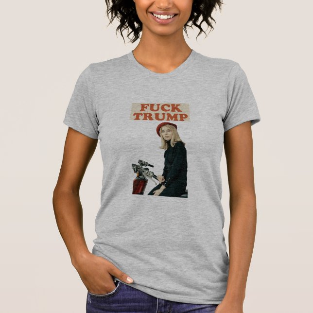 Camiseta Cinza de couro de galinha (Frente)