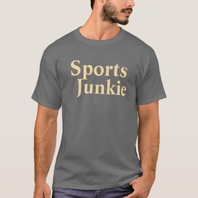 Camiseta Cinza de Dk Mens do Esporte Junkie (Frente)