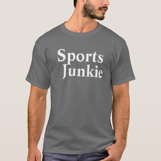 Camiseta Cinza de Dk Mens do Esporte Junkie (Frente)