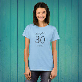 Camiseta Cinza de Festa Azul