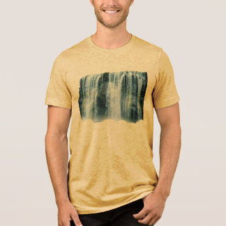 Camiseta Cinza de gráficos em cascata+Canvas
