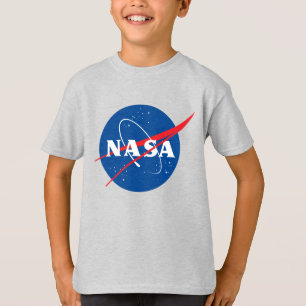 Camiseta Cinza de Mercúrio das Crianças da NASA Icônica (XS
