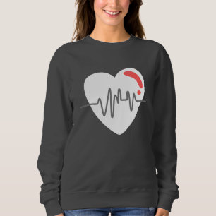 Camiseta Cinza de mulheres com batimento cardíaco branco mo