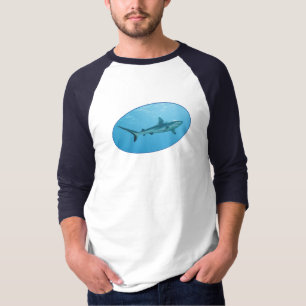 Camiseta Cinza de tubarão-frade, ilha Yap - design fotográf