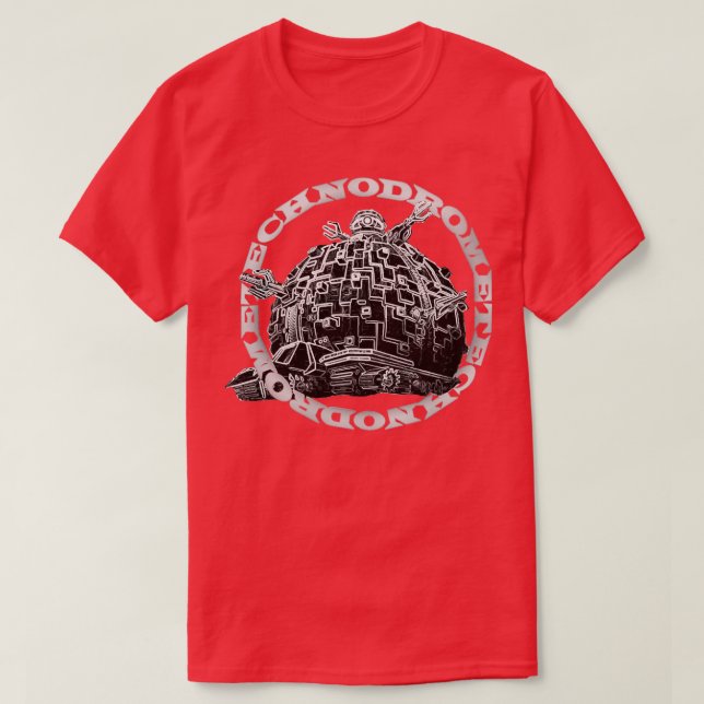 Camiseta Cinza de Turis Technodrome (Frente do Design)