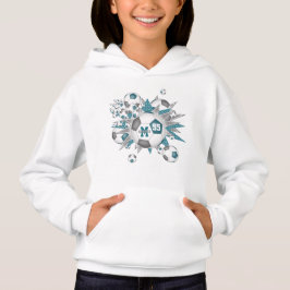 Camiseta cinza desportiva, bola de futebol rebentada
