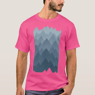 Camiseta Cinza do Vista de montanha