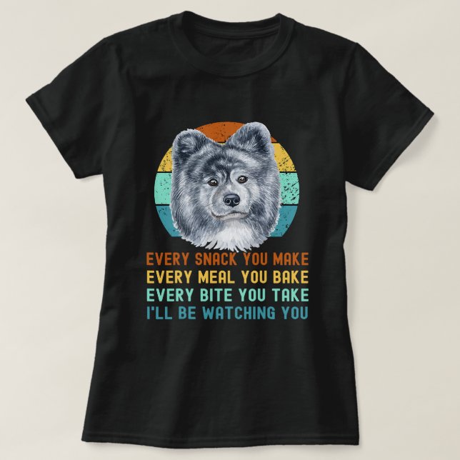 Camiseta Cinza engraçada Akita Inu ou Kuma Inu Cachorro Cad (Frente do Design)