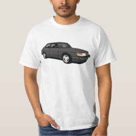 Camiseta cinza Escura SAAB 900 Turbo 16 Aero Coupé