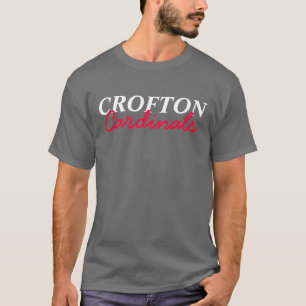 Camiseta Cinza escuro dos cardeais de Crofton