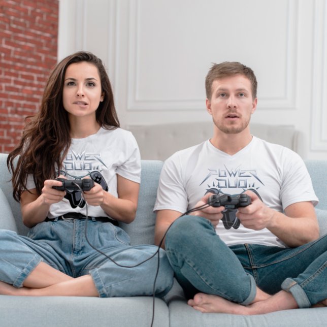 Camiseta Cinza Esportiva Power Duo (Criador carregado)