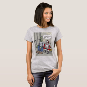 Camiseta cinza feminina Santa Na Cadeia