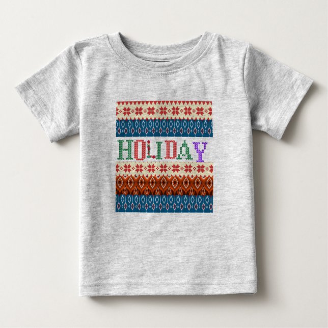 Camiseta Cinza Feriado Bebê (Frente)