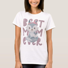 Camiseta Cinza Fox Mãe e Cub - Melhor Mãe De Todos