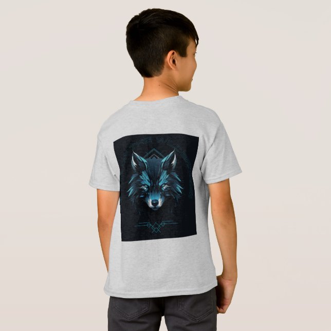 Camiseta Cinza Infantil Fofa e Confortável (Parte Traseira Completa)