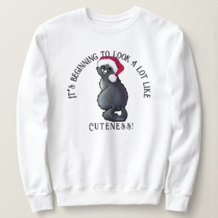 Camiseta Cinza KiniArt Camisola de Natal