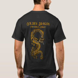 Camiseta Cinza Negra Dourada | Ouro Dragon Cornhole League