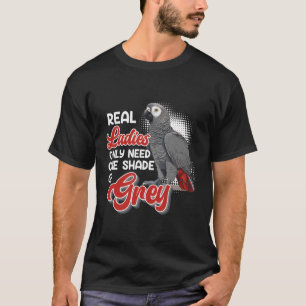 Camiseta Cinza Papagaio Necessidade Real De Uma Sombra De C