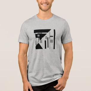 Camiseta Cinza preto Geométrico Pequeno MCM