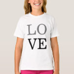 Camiseta Cinza Preto Script Amor Casamento<br><div class="desc">Você pode facilmente alterar as fontes e as cores. Você também pode adicionar seu logotipo e a imagem de fundo como desejar.</div>