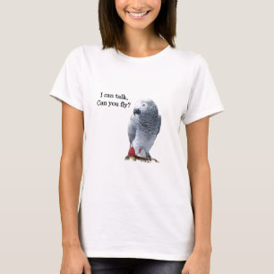 Camiseta Cinza que africano eu posso falar, pode você voar