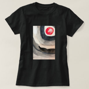 Camiseta Cinza solar e arte moderna abstrato negra
