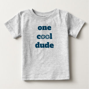 Camiseta Cinza Um Cara Legal Floco de Neve