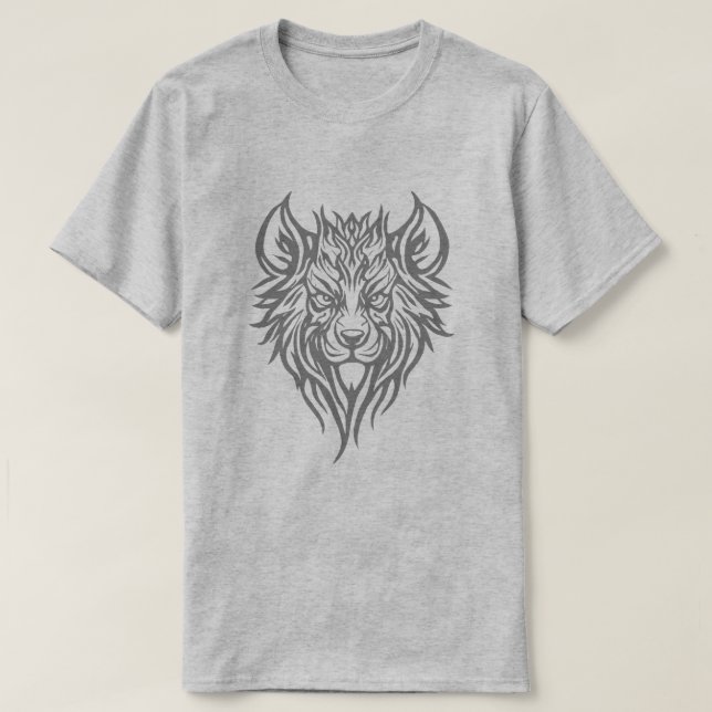 Camiseta Cinza Wolf (Frente do Design)