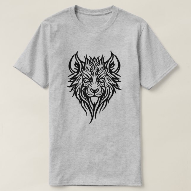 Camiseta Cinza Wolf (Frente do Design)