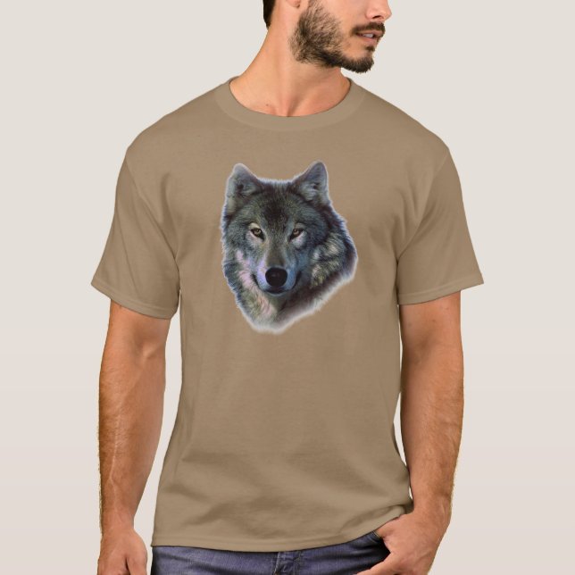 Camiseta Cinza Wolf Eyes (Frente)