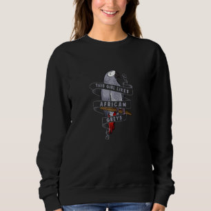 Camiseta Cinzas africanas de papagaio de animais exóticos