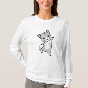 Camiseta Cinzas De Gato Gatinho Peles De Peles De Nariz