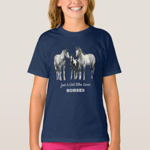 Camiseta Cinzas De Maçã Em Cavalos De Quintal