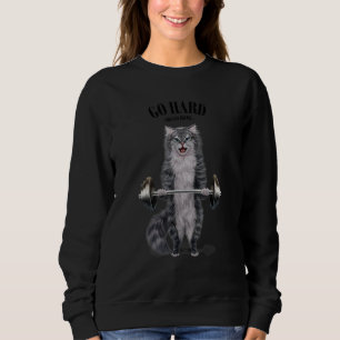 Camiseta Cinzas Formação Muscular De Gatos Malhação De Elev
