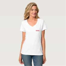 Camiseta Circa da NASA Circa, algodão branco-foguete femini