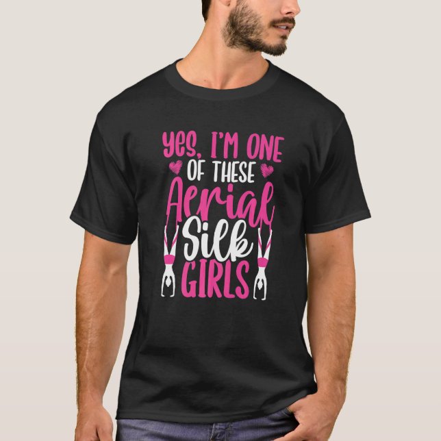 Camiseta Circo Aéreo Dançarino de Seda Aérea Acrobata Ginás (Frente)