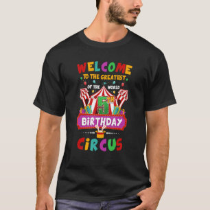 Camiseta Circo de Aniversário de 5 anos Maior Carnaval Infa