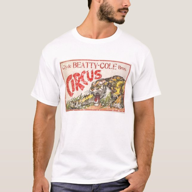 Camiseta Circo do Cole de Beatty - 1903 - afligido (Frente)