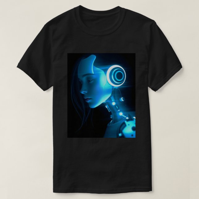 Camiseta Circuit Dreams: A Cyberpunk Vision (Frente do Design)