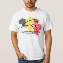 Camiseta Circuit Francorchamps Para Fãs da Fórmula