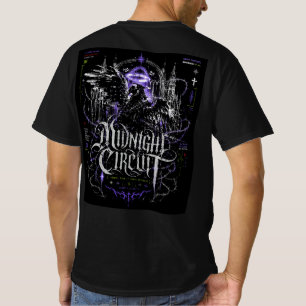 Camiseta Circuito da Meia-Noite Gráfico Gótico Ciberpunk